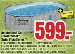 B1 Discount Baumarkt Bestway Aufstellpool-Set Power Steel Swim Vista Series Angebot