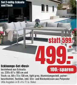B1 Discount Baumarkt Ecklounge-Set »Desi« Angebot