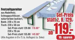 B1 Discount Baumarkt Festzeltgarnitur Angebot
