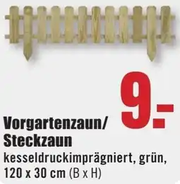 B1 Discount Baumarkt Vorgartenzaun/ Steckzaun Angebot