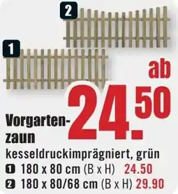B1 Discount Baumarkt Vorgartenzaun Angebot