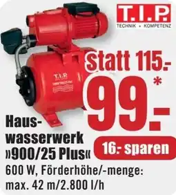 B1 Discount Baumarkt T.I.P Hauswasserwerk 900/25 Plus Angebot