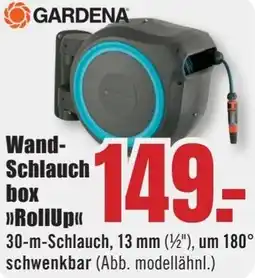 B1 Discount Baumarkt GARDENA Wand Schlauchbox RollUp Angebot