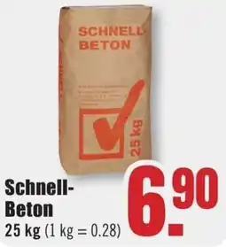 B1 Discount Baumarkt Schnell Beton Angebot