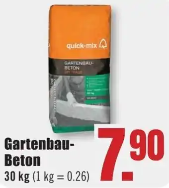 B1 Discount Baumarkt quick-mix Gartenbau Beton Angebot