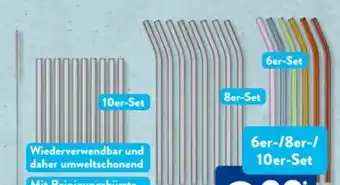 Aldi Süd Crofton Glas-Trinkhalme Angebot