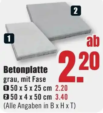B1 Discount Baumarkt Betonplatte Angebot
