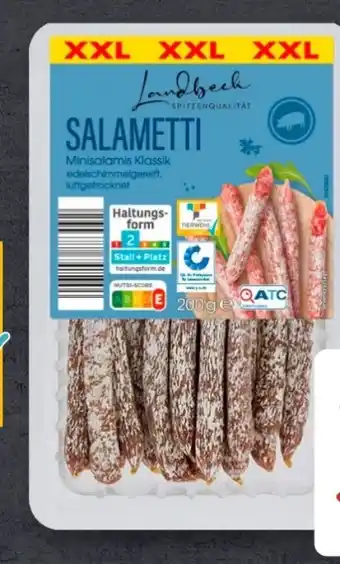 Aldi Süd Landbeck Salametti XXL Angebot