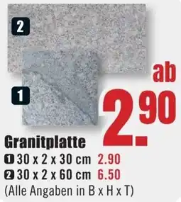 B1 Discount Baumarkt Granitplatte Angebot