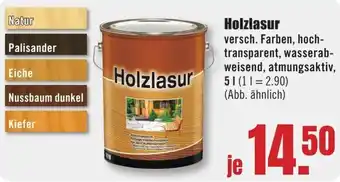 B1 Discount Baumarkt Holzlasur Angebot