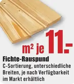B1 Discount Baumarkt Fichte-Rauspund Angebot