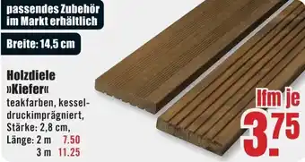 B1 Discount Baumarkt Holzdiele Kiefer Angebot