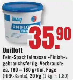 B1 Discount Baumarkt KNAUF Uniflott Angebot