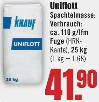 B1 Discount Baumarkt KNAUF Uniflott Angebot