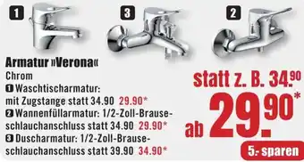 B1 Discount Baumarkt Armatur Verona Angebot