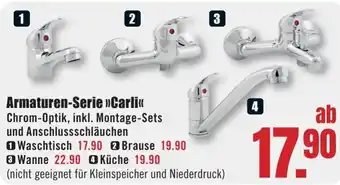 B1 Discount Baumarkt Armaturen-Serie Carli Angebot