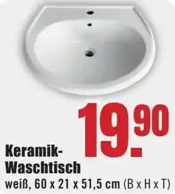 B1 Discount Baumarkt Keramik Waschtisch Angebot