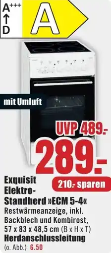 B1 Discount Baumarkt Exquisit Elektro Standherd ECM 5-4 Angebot