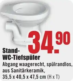 B1 Discount Baumarkt Stand WC-Tiefspüler Angebot