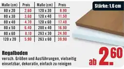B1 Discount Baumarkt Regalboden Angebot