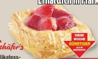 Edeka Schäfer's Delikatess Erdbeerplunder Angebot