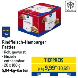 METRO METRO Chef Rindfleisch-Hamburger Patties Angebot