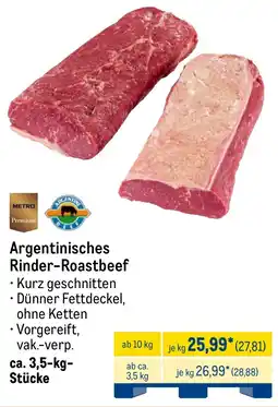 METRO METRO Premium Argentinisches Rinder-Roastbeef Angebot