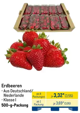 METRO Erdbeeren Angebot