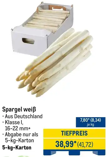 METRO Spargel weiß Angebot