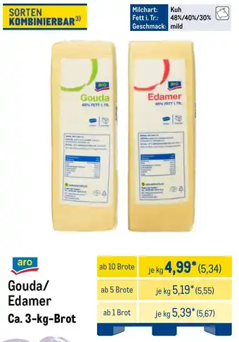 METRO aro Gouda/ Edamer Angebot
