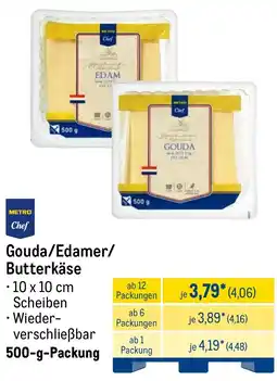 METRO METRO Chef Gouda/Edamer/ Butterkäse Angebot