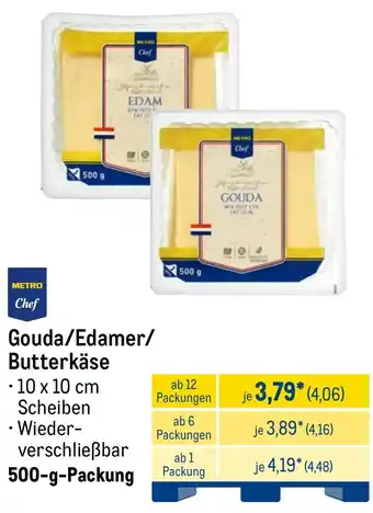 METRO METRO Chef Gouda/Edamer/ Butterkäse Angebot