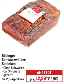 METRO Bösinger Schwarzwälder Schinken Angebot