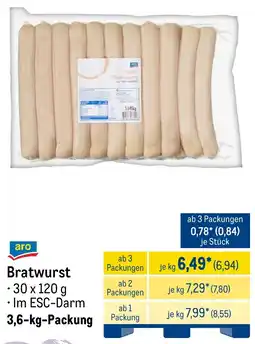 METRO aro Bratwurst Angebot