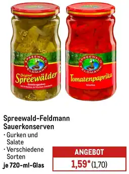 METRO Spreewald-Feldmann Sauerkonserven Angebot