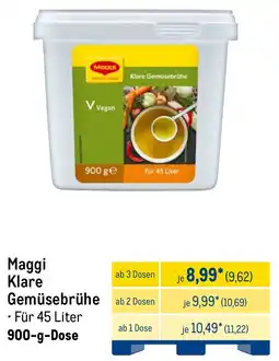 METRO Maggi Klare Gemüsebrühe Angebot