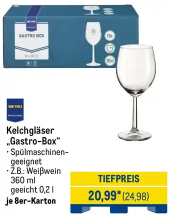 METRO METRO PROFESSIONAL Kelchgläser ,,Gastro-Box" Angebot