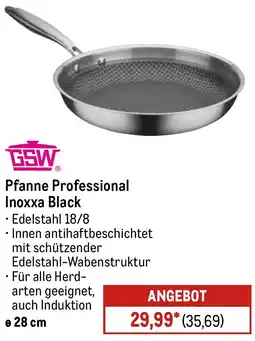 METRO GSW Pfanne Professional Inoxxa Black Angebot