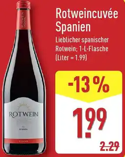 Aldi Nord Rotweincuvée Spanien Angebot