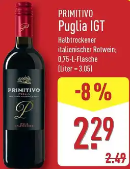 Aldi Nord PRIMITIVO Puglia IGT Angebot