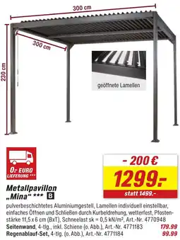 toom Baumarkt Metallpavillon ,,Mina" Angebot