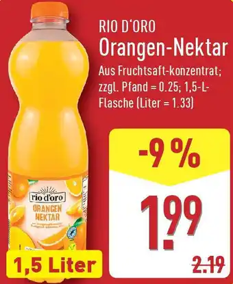 Aldi Nord RIO D'ORO Orangen-Nektar Angebot
