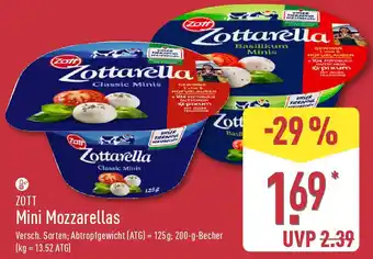 Aldi Nord ZOTT Mini Mozzarellas Angebot