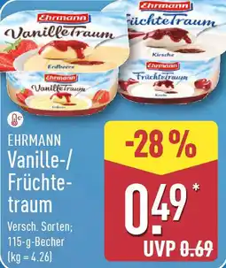 Aldi Nord EHRMANN Vanille-/ Früchtetraum Angebot
