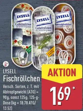 Aldi Nord LYSELL Fischröllchen Angebot