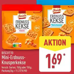 Aldi Nord BISCOTTO Mini-Erdnuss Knusperkekse Angebot