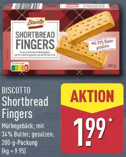 Aldi Nord BISCOTTO Shortbread Fingers Angebot