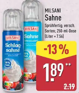 Aldi Nord MILSANI Sahne Angebot