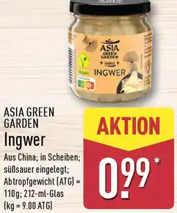 Aldi Nord ASIA GREEN GARDEN Ingwer Angebot