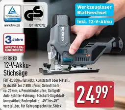 Aldi Nord FERREX 12-V-Akku Stichsäge Angebot
